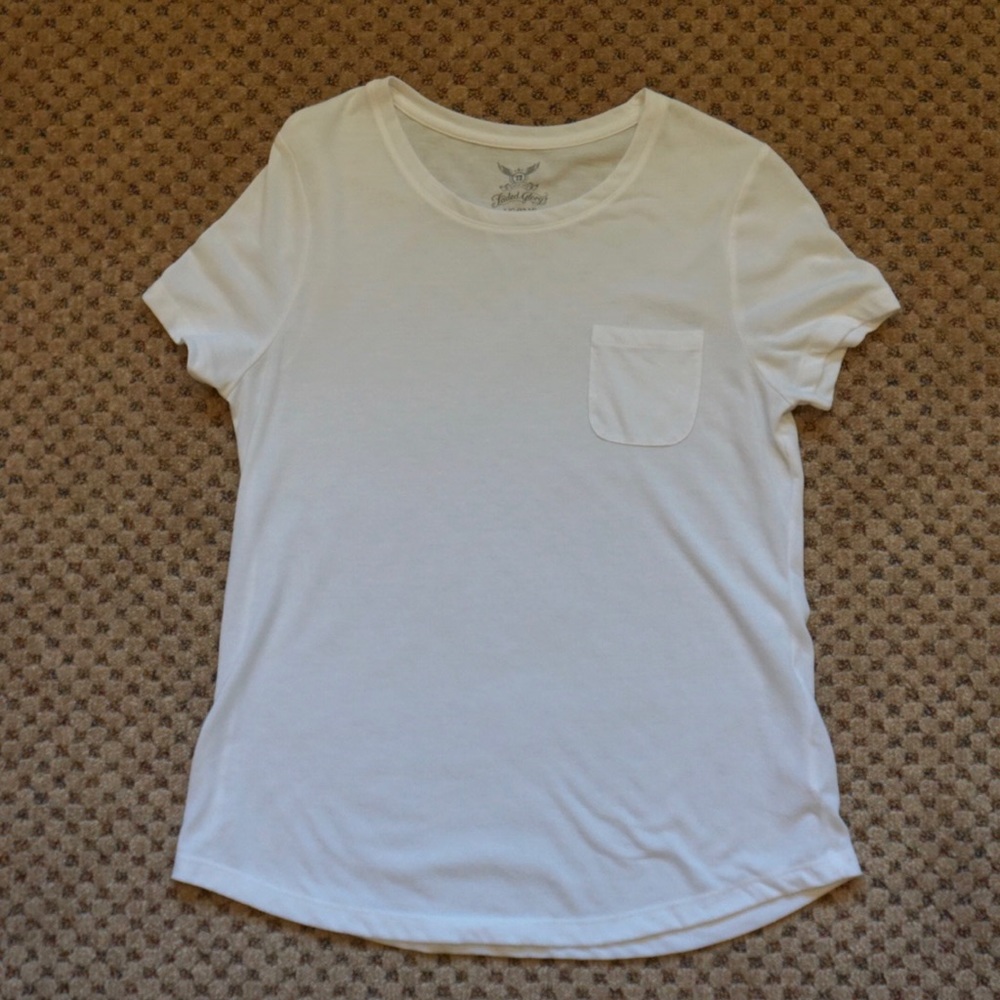 White basic tee